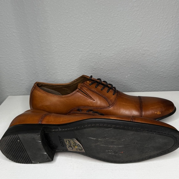 Aldo Brown Leather Oxfords main image 14